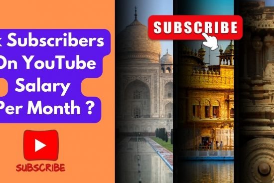 1k subscribers on youtube salary per month in rupees