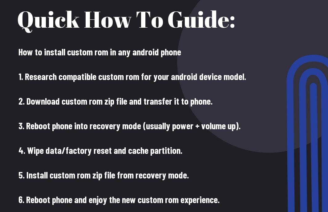 install custom rom